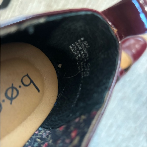 BOC lara maroon mary jane flats only worn once - Picture 3 of 4